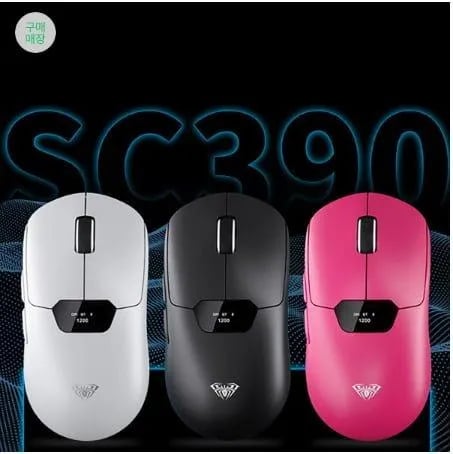 1+1 AULA 유무선 게이밍 마우스 디스플레이 모델 SC390(38,900원/무료)