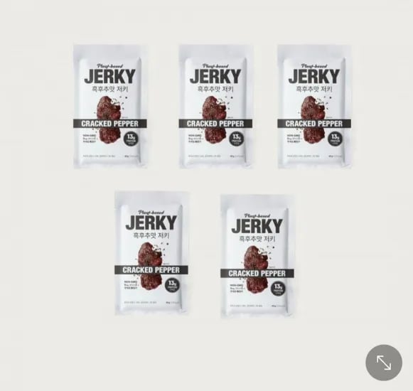 식물성 육포 흑후추맛 40g 5개입 (4,900원/3개이상무료)
