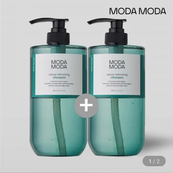 모다모다 대용량 샴푸 980g 1+1 (12,800원/무료)