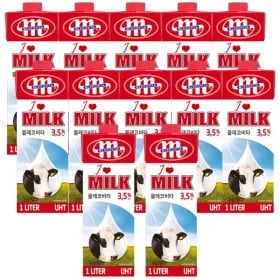 믈레코비타 멸균우유 1000ml x 12ea 20,000원 15% 쿠폰 적용시 ( 17,000원 / 무배)