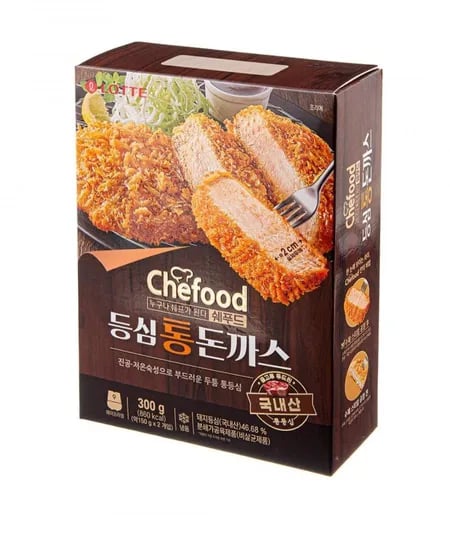 쉐푸드 등심 통 돈까스 (냉동), 300g, 5개 (22,510원/무료)
