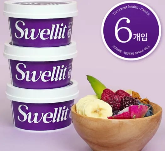 스웰릿 아사이볼 샤베트 냉동 블루베리 망고 아이스크림 아사이베리, 100g, 6개 (15900원/무료)