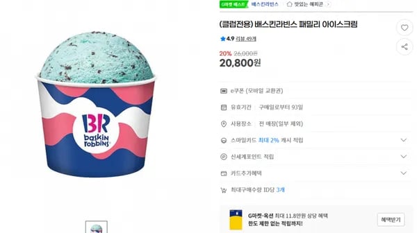 배스킨라빈스 패밀리 아이스크림