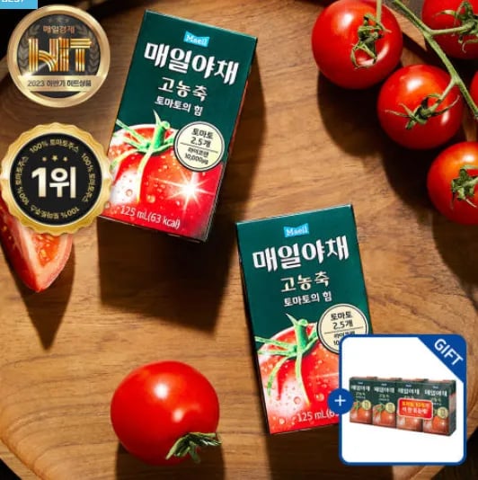 매일야채 고농축 토마토의 힘 125ml 24팩