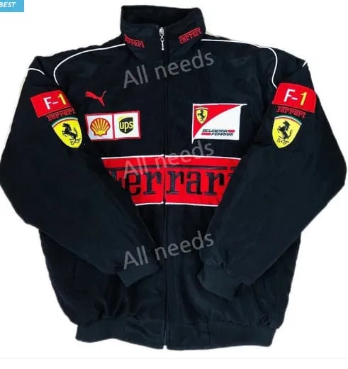페라리 자켓 바람막이 윈드러너 F1 레이싱 A.블랙 M
