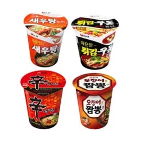 신라면 튀김우동 새우탕 오짬뽕 6입 4개 총 24개