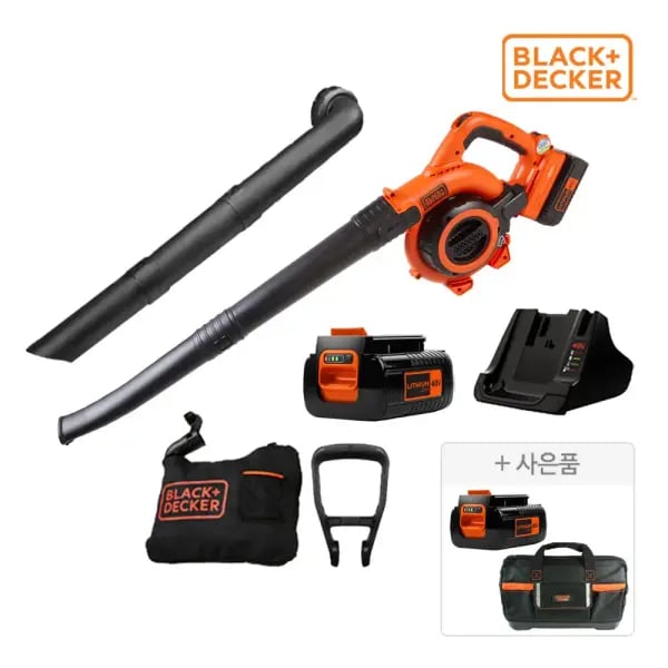 블랙앤데커 40V 송풍기 브로워 2IN1 (40V배터리+공구가방) (93,840원) (무료)