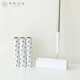 돌돌이 사선 테이프 클리너 24cm 와이드형 롱핸들 리필 3P