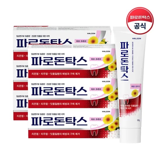 파로돈탁스 허브 프레쉬 잇몸치약 100g 6개