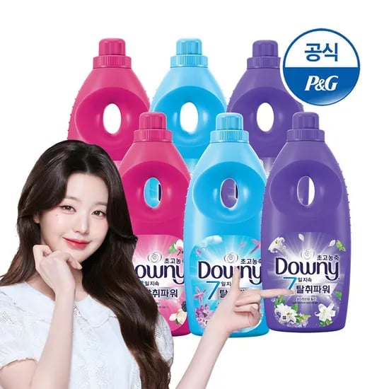 다우니 탈취파워 초고농축 섬유유연제 1L 6개