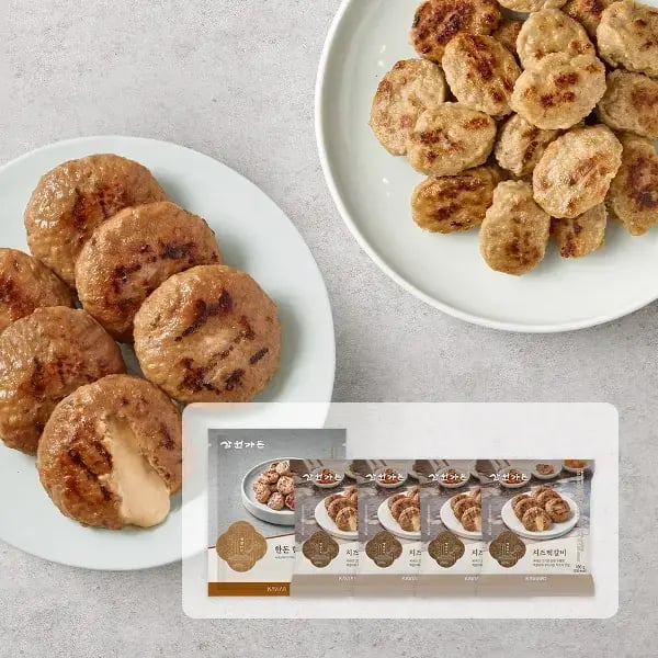 떡갈비 세트 한돈한입 500g*1봉 치즈 100g*4개 총 900g