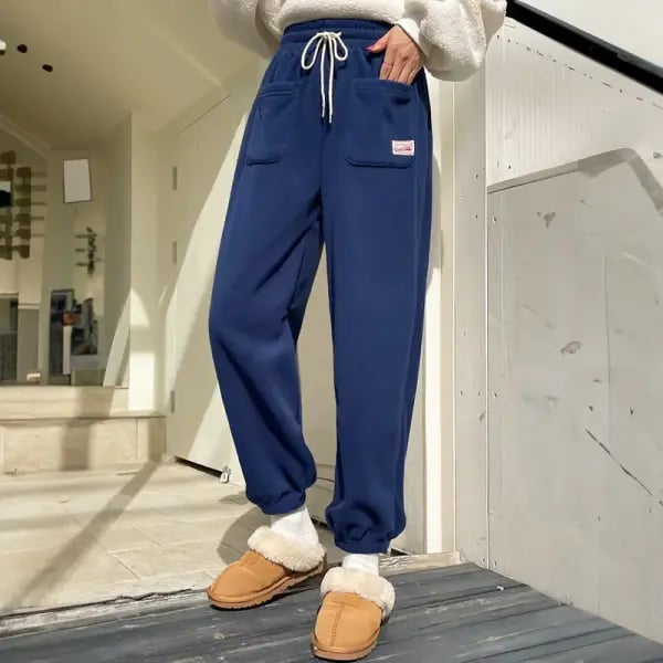 포켓패치 후리스 조거 트레이닝팬츠