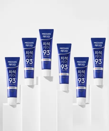 메디안 치석 오리지널 치약 120g 6개
