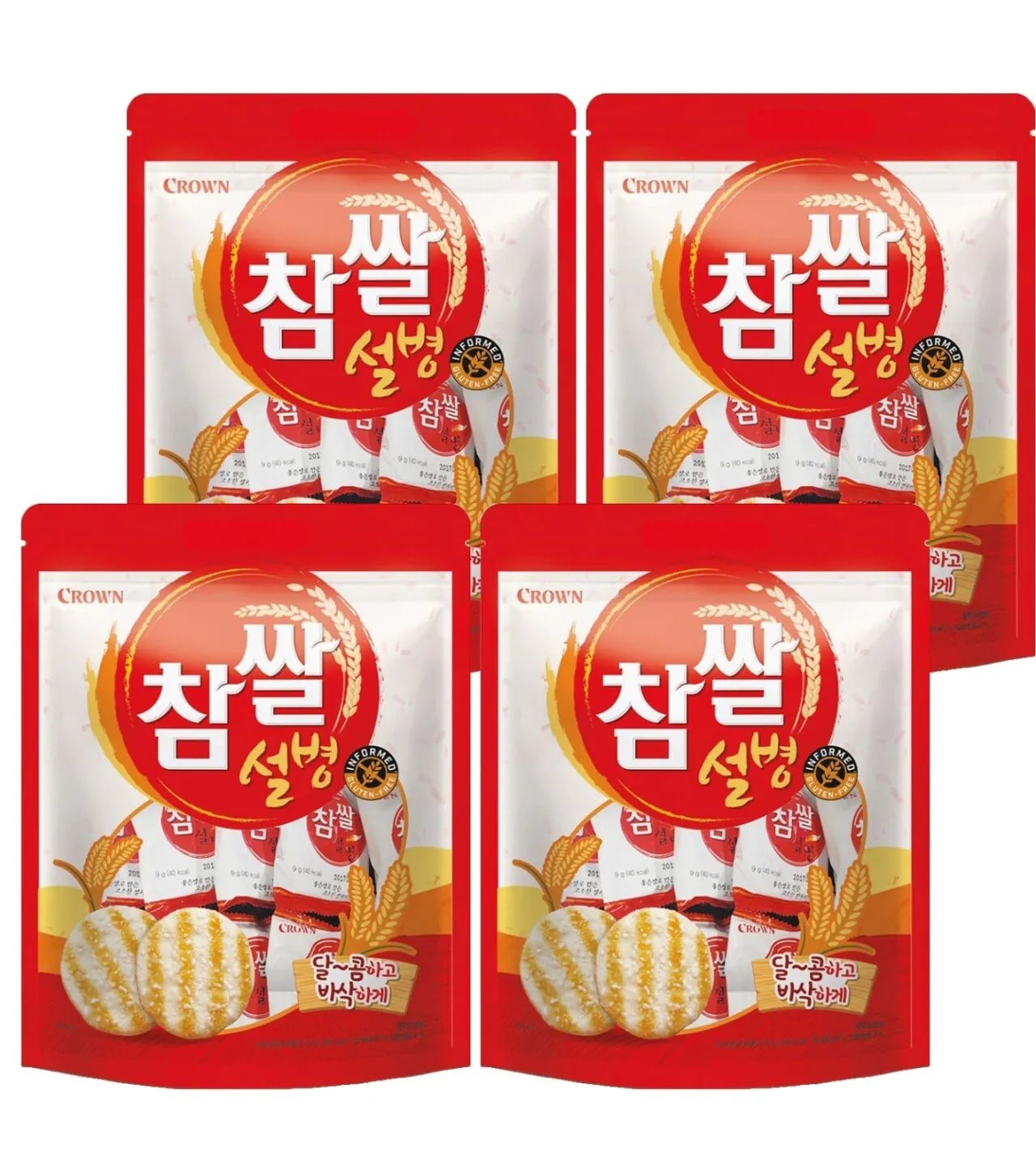 크라운 참쌀설병 270g 4개