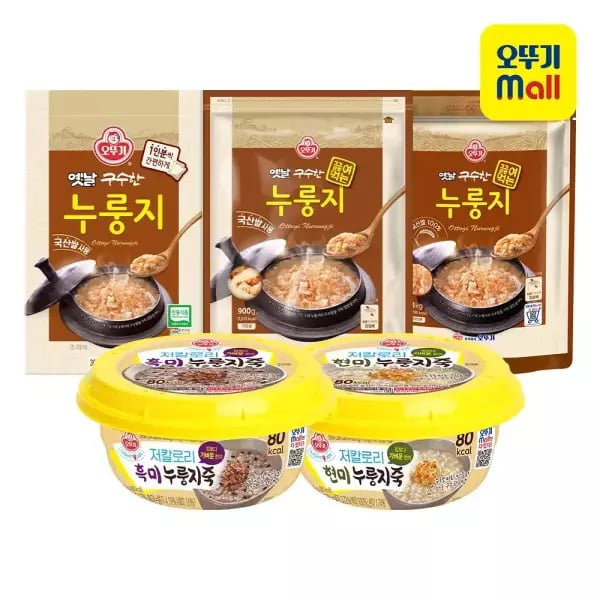 오뚜기 끓여먹는 누룽지 저칼로리 누룽지죽 외 5종 골라담기 모음전