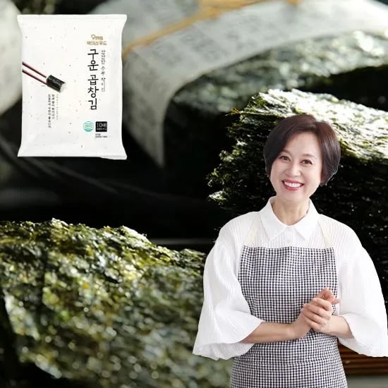박미선 두번 구운 신안 곱창김 100매 (27,900원) (무료)