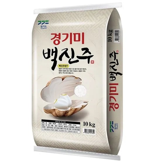 경기미 백진주쌀 10kg 상등급 25년 미곡 (30,384원) (무배)