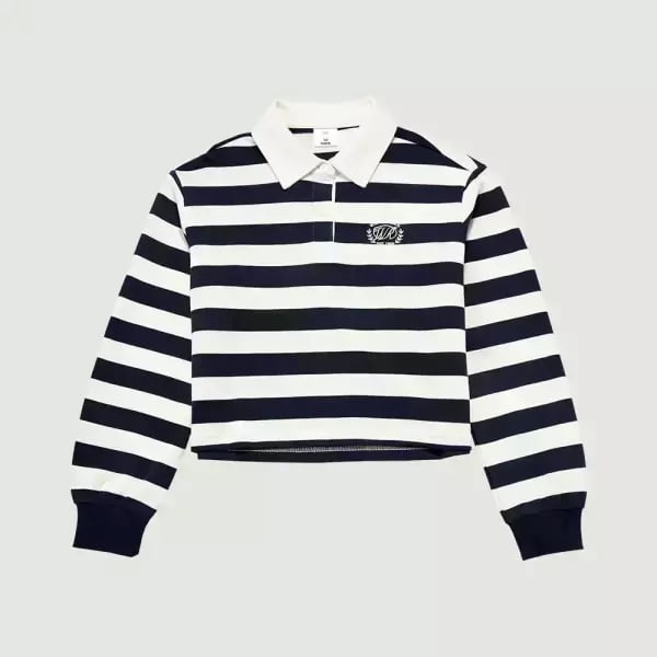 여아 카라 스트라이프 크롭 티셔츠-SE2011446013012 (7000원,무료배송)