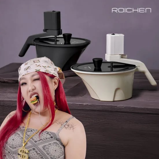 로이첸 자동회전냄비 롤팬