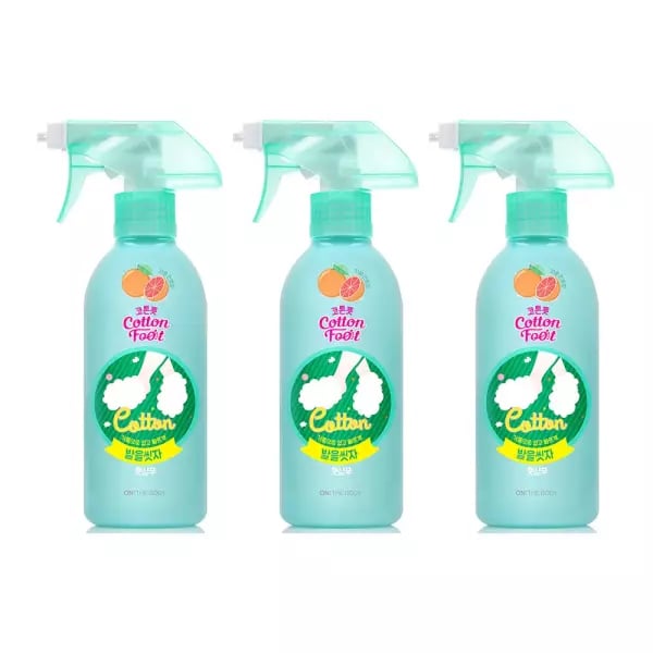 온더바디 발을씻자 코튼풋샴푸 자몽 385ml 3개