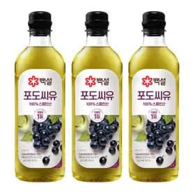 백설 포도씨유 900ml 3개 (15,500원) (무료)