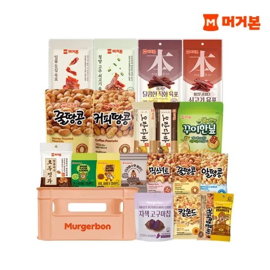코인딜)머거본 간식세트+피치 스낵박스 (12,620원) (0원)
