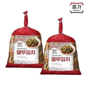 상품명종가 열무김치 2.5kg2팩 (총 5kg) <37,410원 / 무료배송>