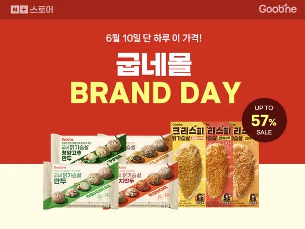 굽네몰 닭가슴살 9팩 17,900원 (6/10 하루)