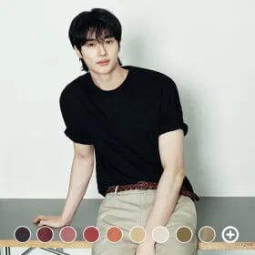 지오다노 026540 코튼 저지 크루넥 반팔 티셔츠 (8,000원/무료 배송)