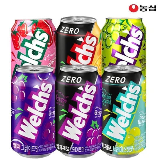 웰치스 제로 포도 355ml 24개입 (12,940원/무료 배송)