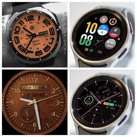 W6 Field Watch Face Wear OS