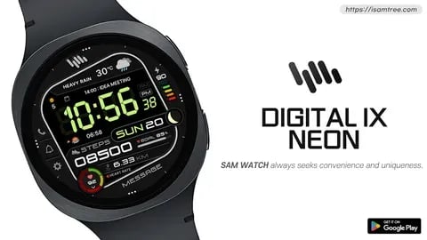 종료 [WearOS] SamWatch Digital IX Neon 일시 무료