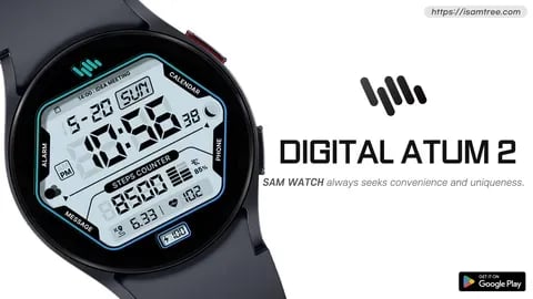 종료 [WearOS] SamWatch Digital Atum 2 일시 무료