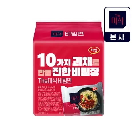 더미식 비빔면 138g 외 다양 4개