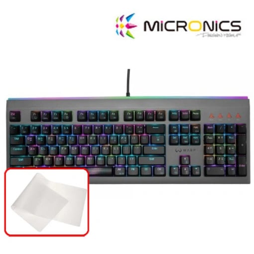 마이크로닉스 워프 WK2 마닉축 RGB 게이밍 기계식 키보드 (청축) + 마이크로닉스 AL1 장패드 [54,900원/무료배송] 외 다수