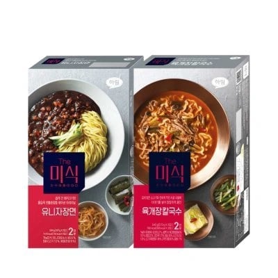 더미식 유니자장면 2개+임박 초계국수 1개