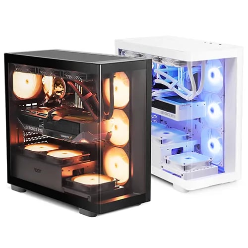 다크플래쉬 DS900G 화이트 PC케이스