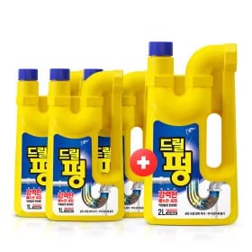 드릴펑 배수구 세정제 1L x3개 + 2L 증정