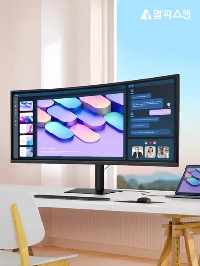 알파스캔 3824Q WQHD+ IPS 블랙 USB-C PD96 KVM 사무용 모니터