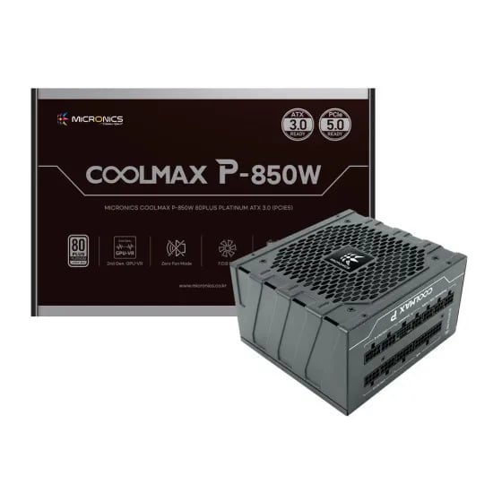 마이크로닉스 COOLMAX P-850W 80PLUS PLATINUM ATX 3.0 PCIE5