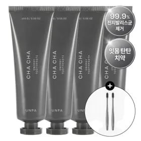 언파 차차 에너지 잇몸 치약 100g 4개 차차칫솔 2개 커피쿠폰