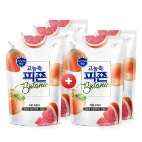 보타닉 고농축 항균 섬유유연제 자몽프레시 1300ml 5개