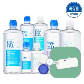 리뉴후레쉬 렌즈세척액 대용량 500ml 4개 바이오트루 60ml