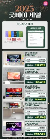 4K 모니터, 게이밍모니터, 스마트 모니터