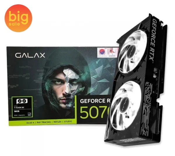갤럭시 GALAX 지포스 RTX 5070 Ti BLACK 2X OC D7 16GB