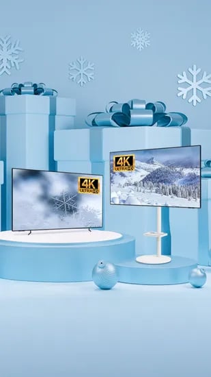 4K 비즈니스 TV 43/50인치 스탠드형 오늘 오후 3시