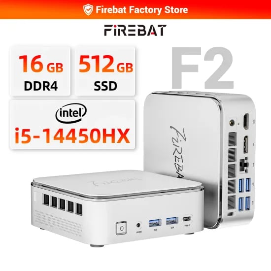 파이어뱃 F2 미니PC 인텔 코어 i5-14450HX (286.89달러/무료배송)