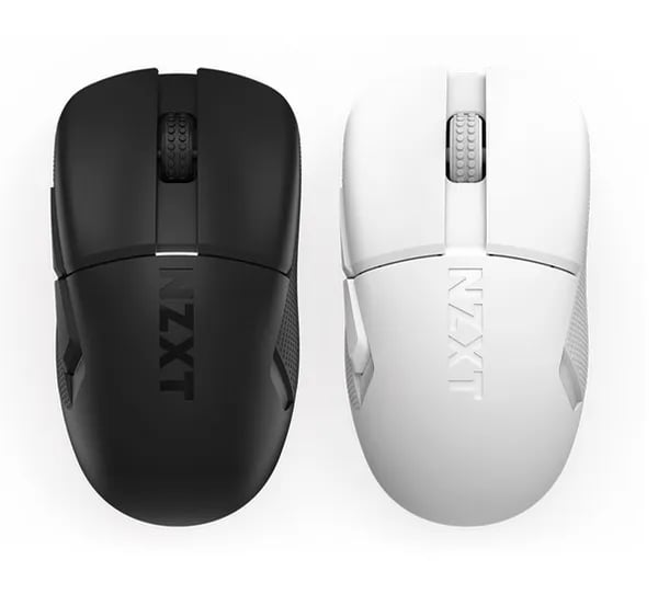 NZXT Lift ELITE Wireless, 유,무선 게이밍 마우스, PAW3395, 노르딕 52840, (-56%세일)(화이트,블랙)