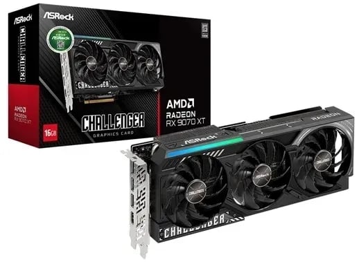 ASRock 라데온 RX 9070 XT CHALLENGER D6 16GB