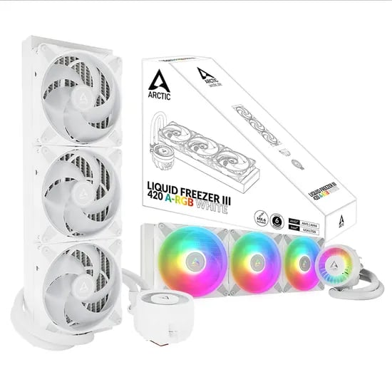 ARCTIC Liquid Freezer III 420 A-RGB 아틱 수냉쿨러 화이트 빅첩용